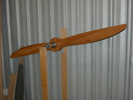 V-2-6 wood prop on balance 