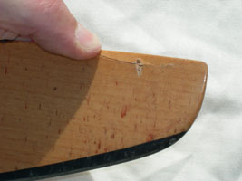 V-4-1 damaged wood prop