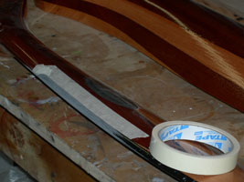 V-5-9 masking tape on prop